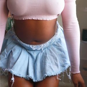 Zara Denim Pleated Skirt (SOLD)